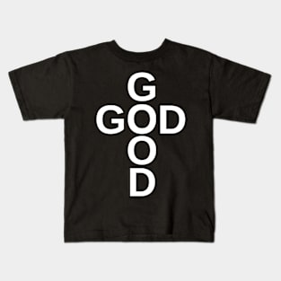 God Cross God is good Kids T-Shirt